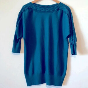 The Limited Dolman Sleeve Boatneck Tunic Sweater